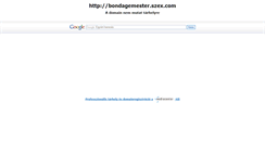 Desktop Screenshot of bondagemester.szex.com